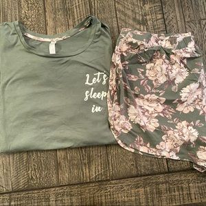 Lane Bryant short sleeve pajama set